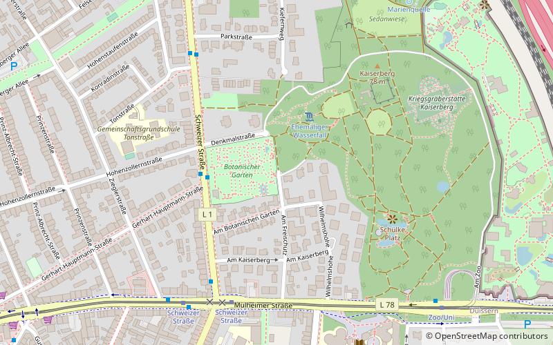 Botanischer Garten Kaiserberg location map