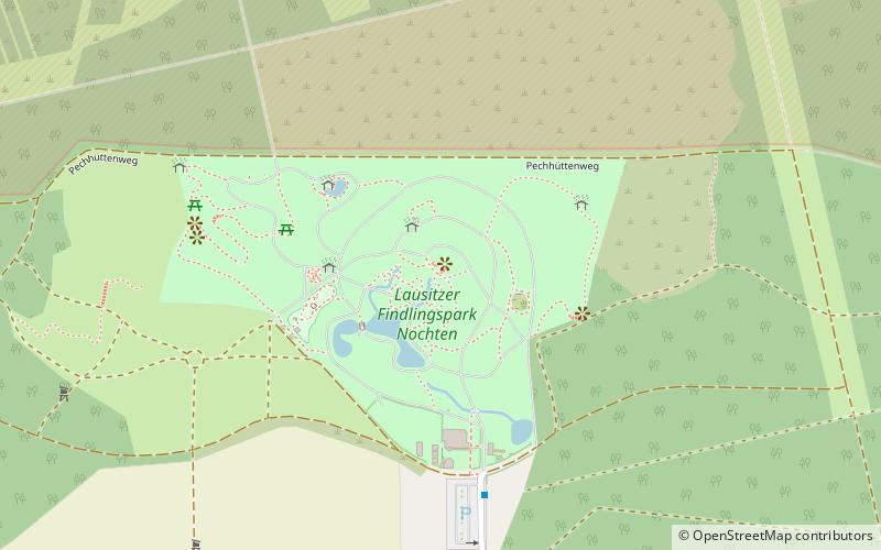 Lausitzer Findlingspark Nochten location map