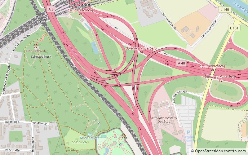 Autobahnkreuz Kaiserberg location map