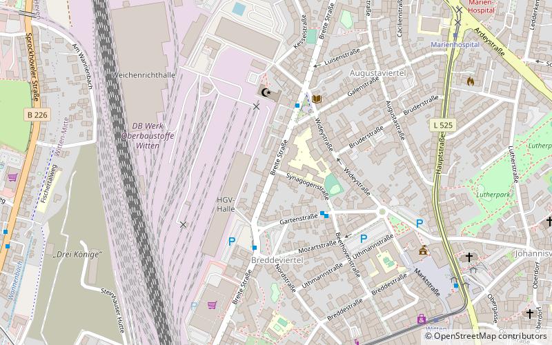 Gedenktafel Synagoge location map