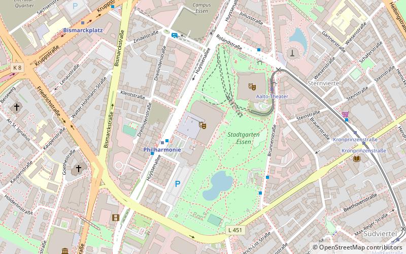 Philharmonie Essen location map
