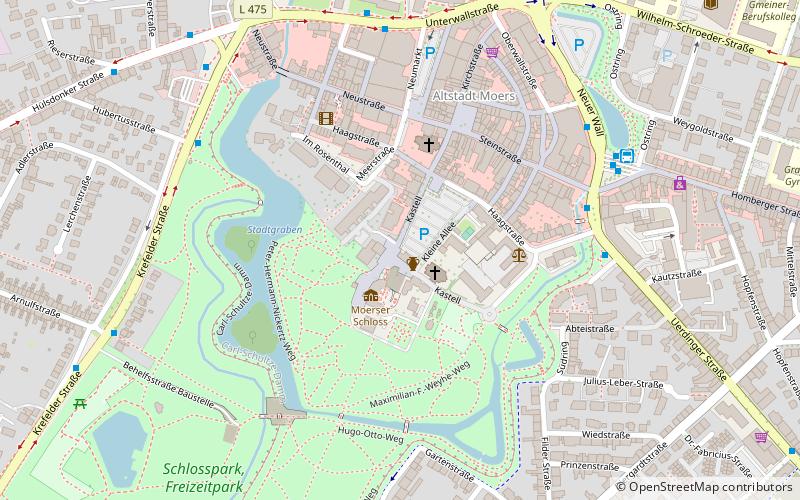 Schlosstheater Moers location map