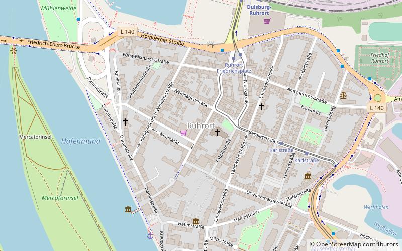 Ruhrort location map