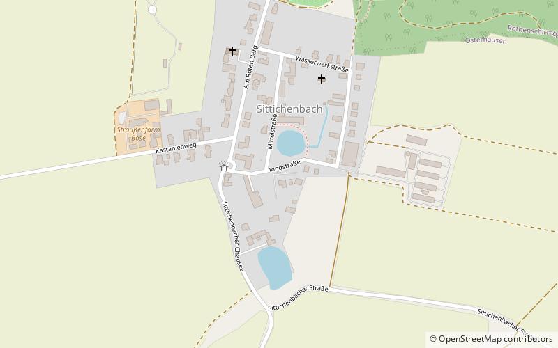 Sittichenbach Abbey location map