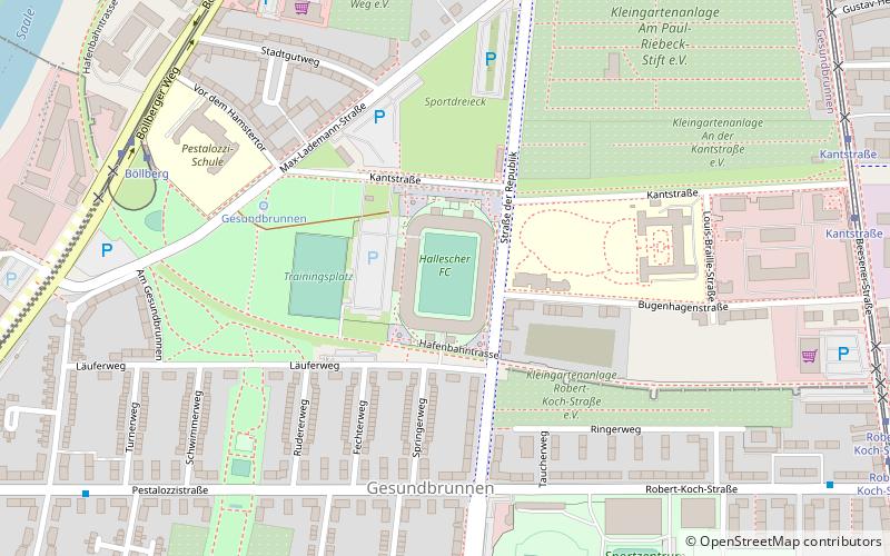 Leuna Chemie Stadion location map