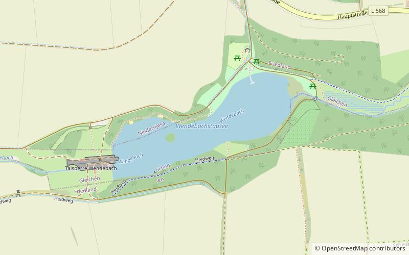 Wendebach Reservoir location map