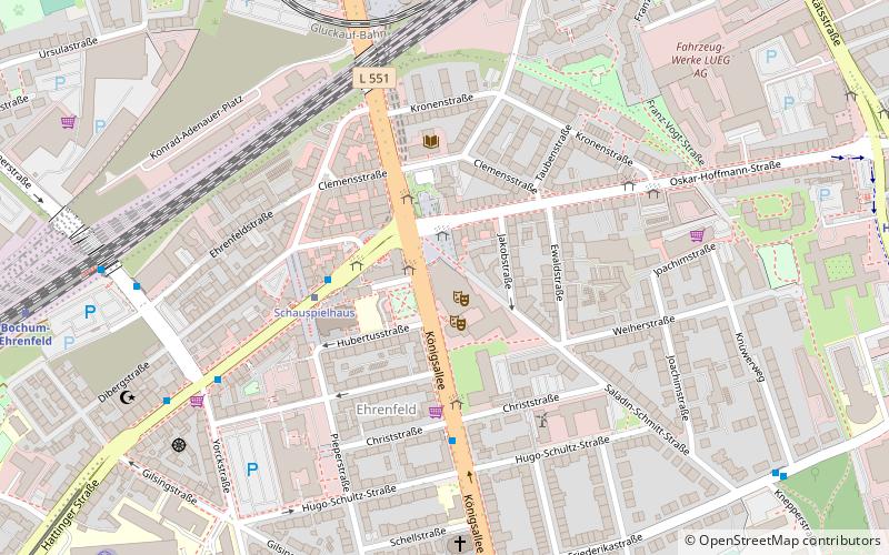 Schauspiel Bochum location map