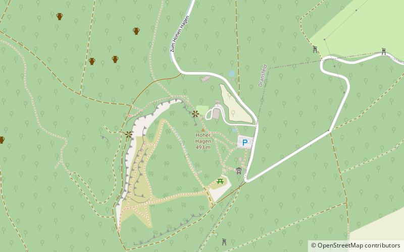 Dransfeld Municipal Forest location map