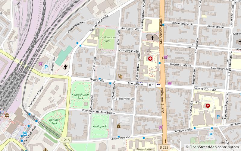 Theater Oberhausen location map