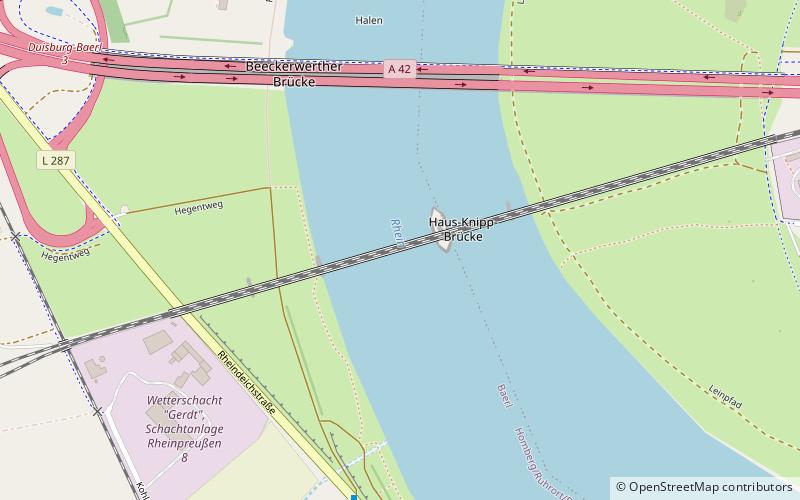 Haus-Knipp railway bridge location map