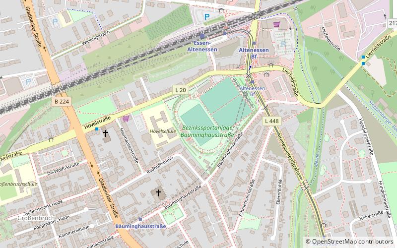 stadion bauminghausstrasse essen location map