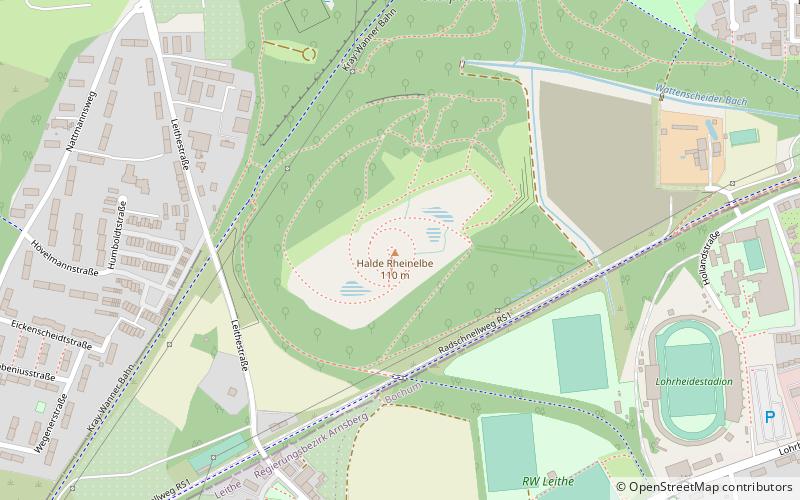 Halde Rheinelbe location map