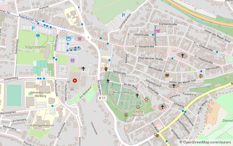 Sackturm location map