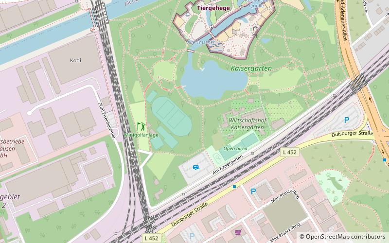 Kaisergarten Oberhausen location map