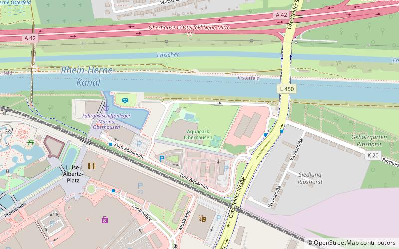 Aquapark Oberhausen location map