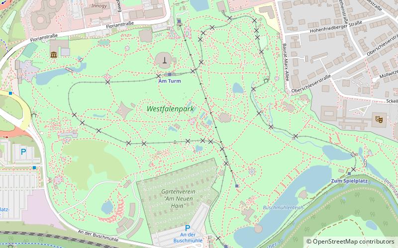 Westfalenpark location map
