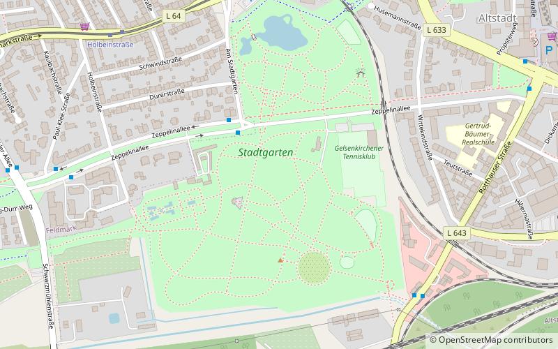 stadtgarten gelsenkirchen location map