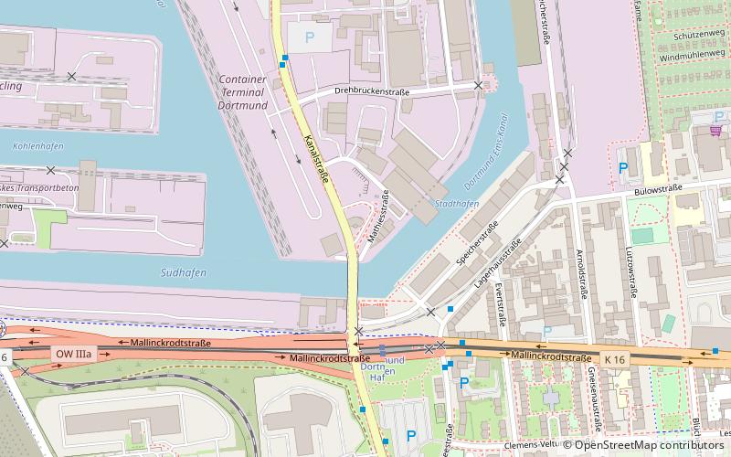 Dortmund Port location map