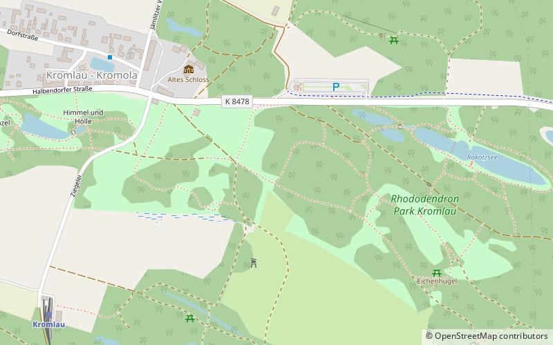 Kromlau Azalea and Rhododendron Park location map
