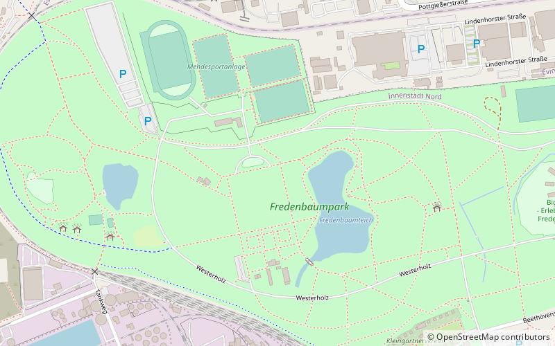 fredenbaumpark dortmund location map