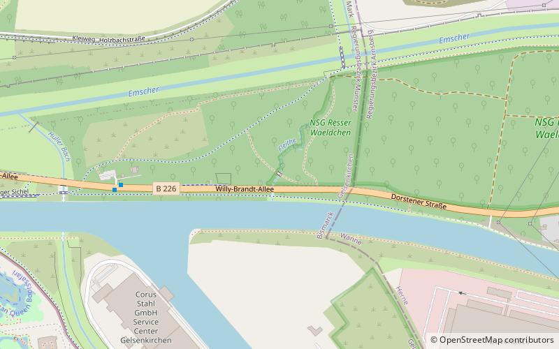 Fleuthebrücke location map