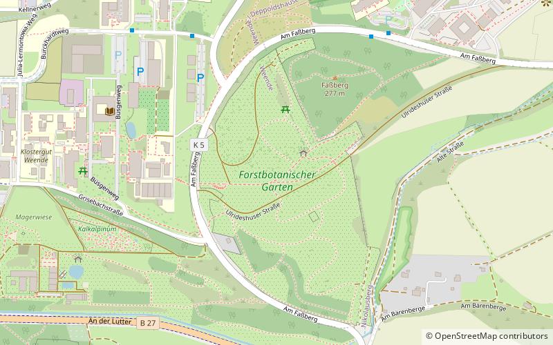 New Botanic Garden of Göttingen University location map