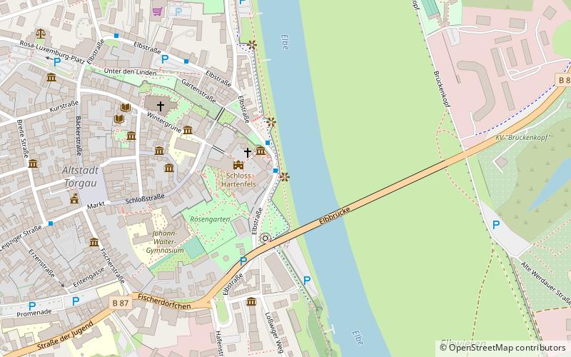 Elbbrücke location map