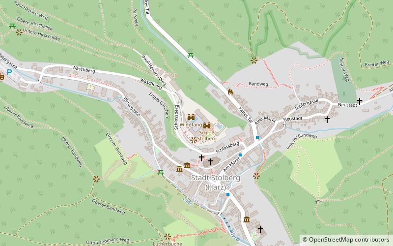 Stolberg Castle location map