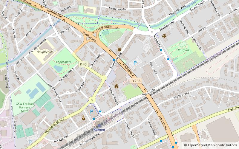 Stadthalle Kamen location map
