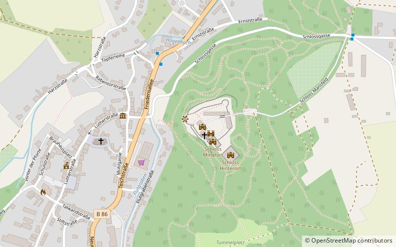 Schloss Mansfeld location map