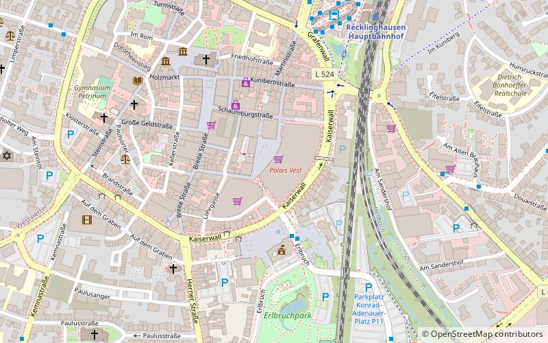 Palais Vest location map