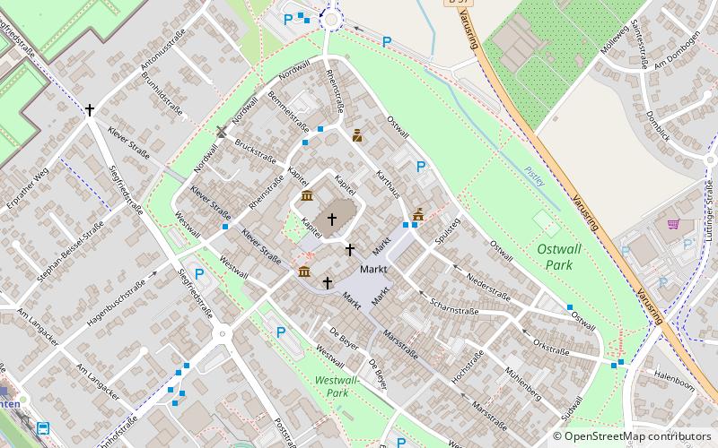 niedergermanischer limes xanten location map