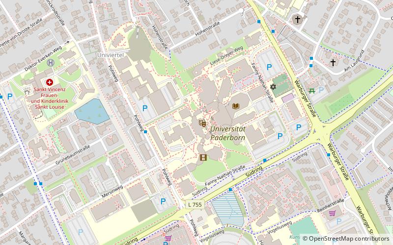 Universität Paderborn location map