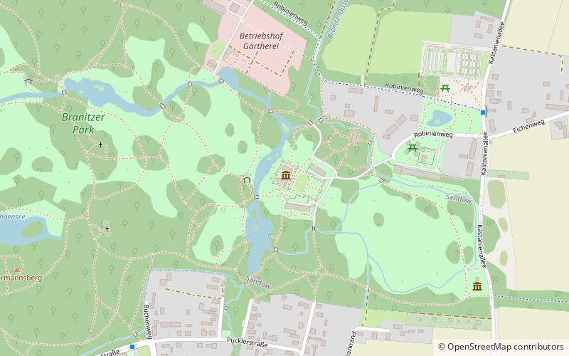 schloss branitz chociebuz location map