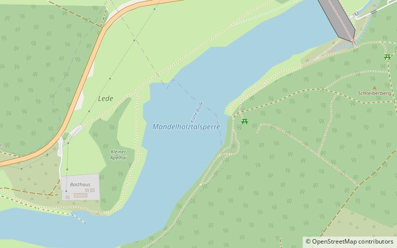 Mandelholz Dam location map
