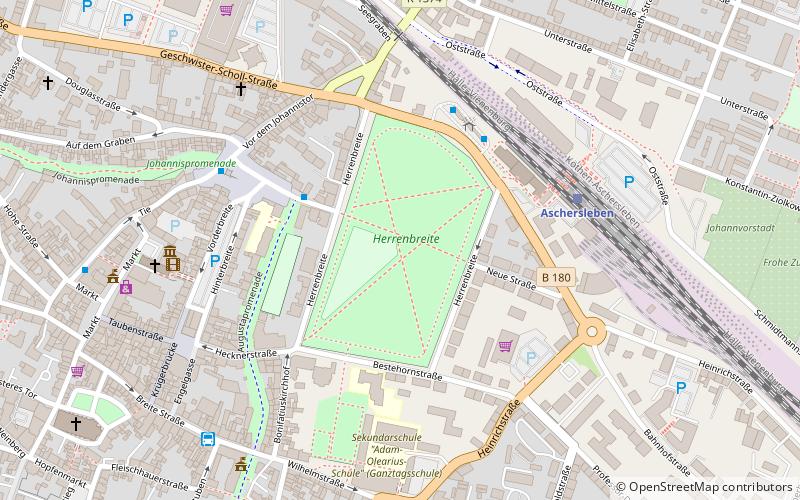 herrenbreite aschersleben location map