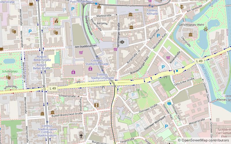 Spremberger Turm location map