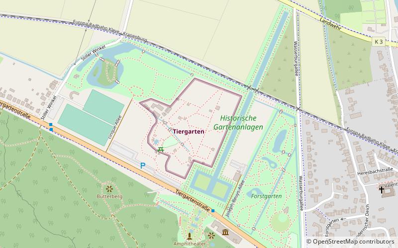 Tiergarten Kleve location map