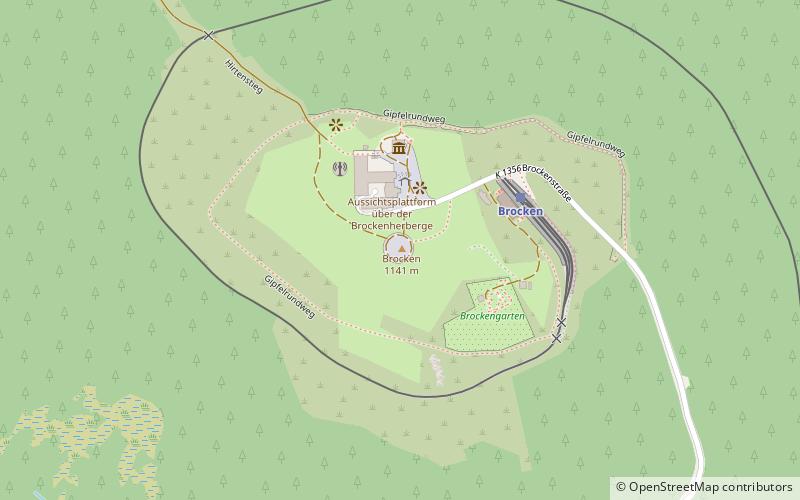 Brocken Garden location map