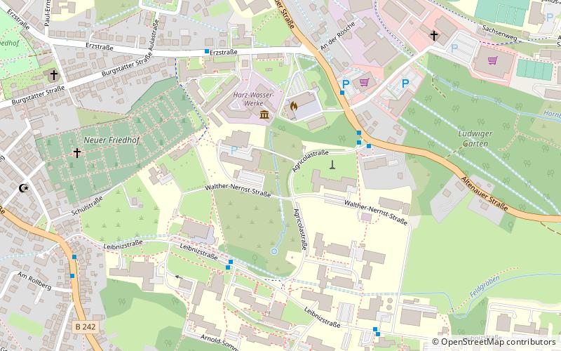 Universidad de Clausthal location map