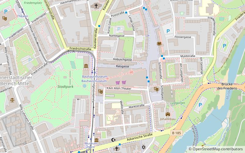 Rathaus-Center Dessau location map