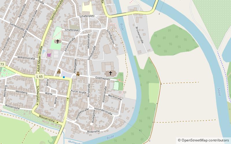 Nienburg Abbey location map