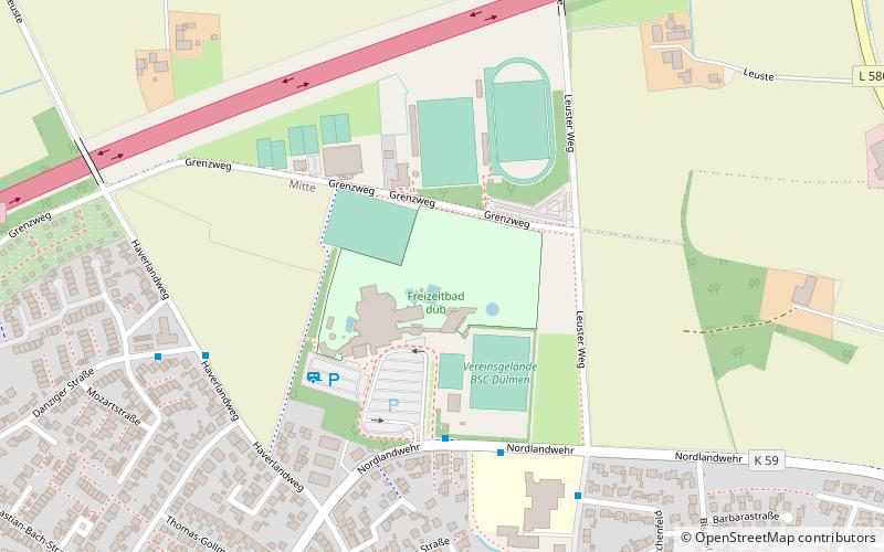 Freizeitbad düb location map