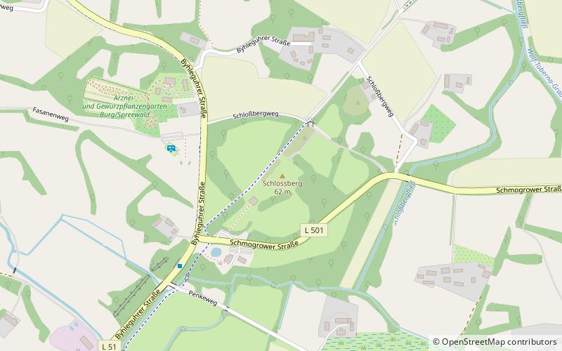 schlossberg spreewald location map