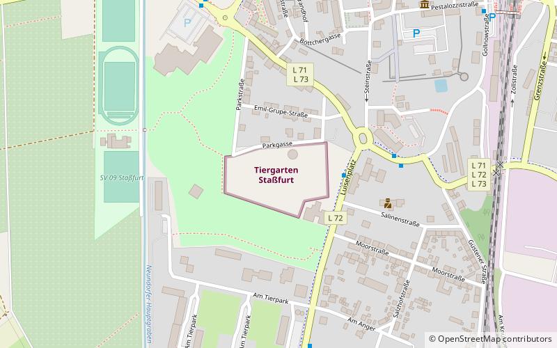 Tiergarten Staßfurt location map