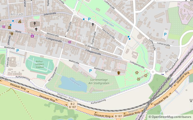 University Leucorea location map