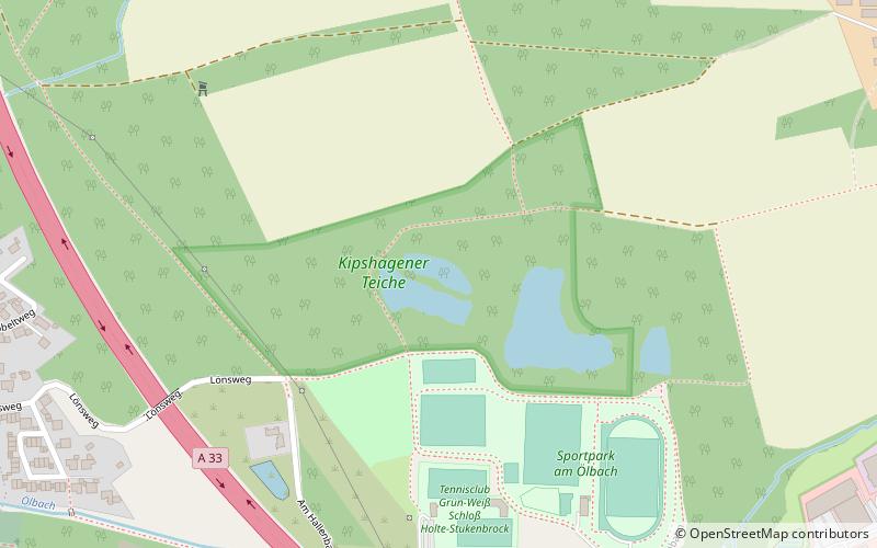 Kipshagener Teiche location map