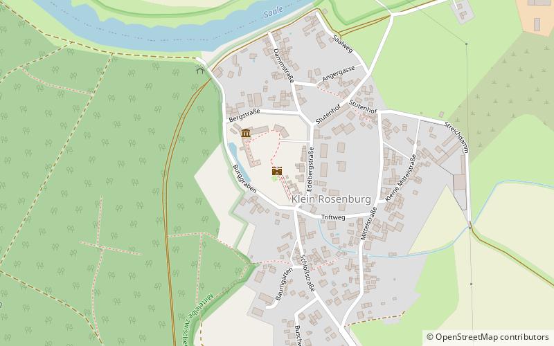 Torturm Burg Rosenburg location map