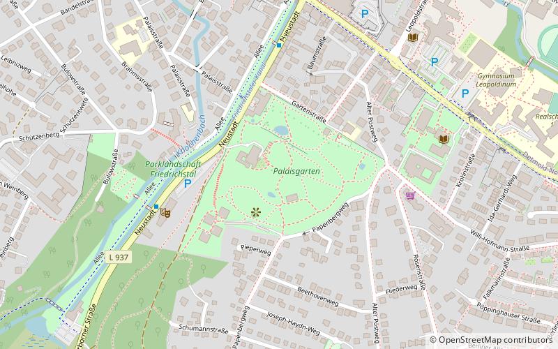 palaisgarten detmold location map