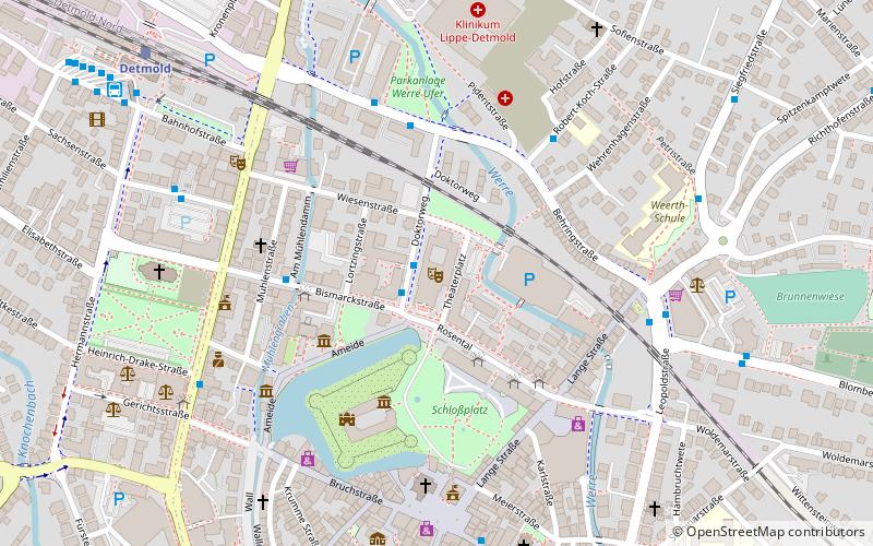 Landestheater Detmold location map